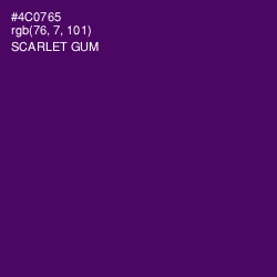 #4C0765 - Scarlet Gum Color Image